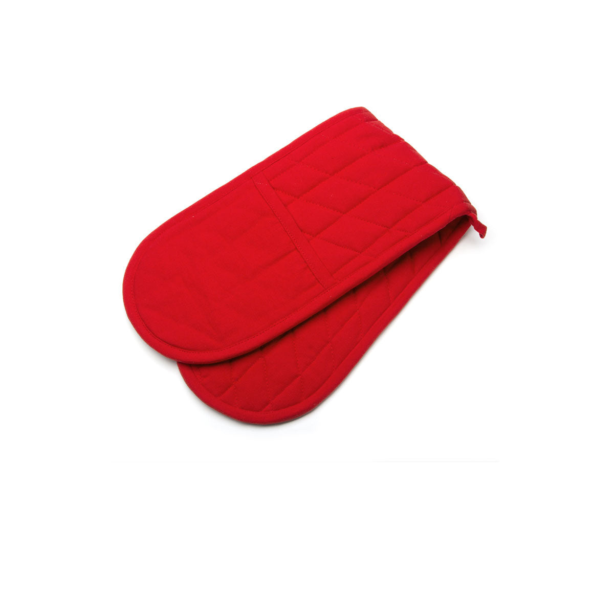 Rans Manhattan Red Cotton Double Oven Mitt V442-RAN-OVENM-MANHATTANDOUBLEEND-RED-SH