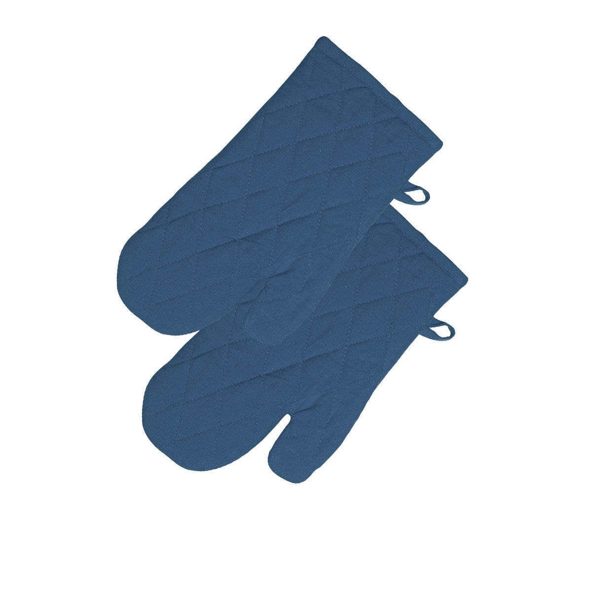 Rans Manhattan Blue Cotton Set of 2 Oven Gloves V442-RAN-OVENM-MANHATTANSETOF2GLOVES-BLUE-SH