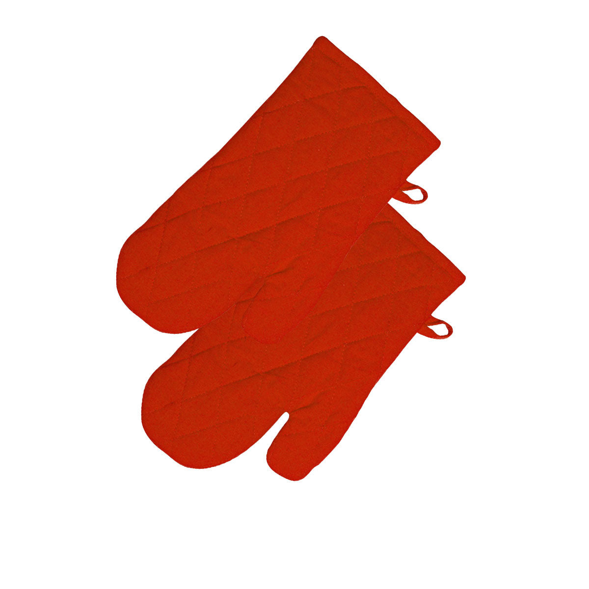 Rans Manhattan Red Cotton Set of 2 Oven Gloves V442-RAN-OVENM-MANHATTANSETOF2GLOVES-RED-SH