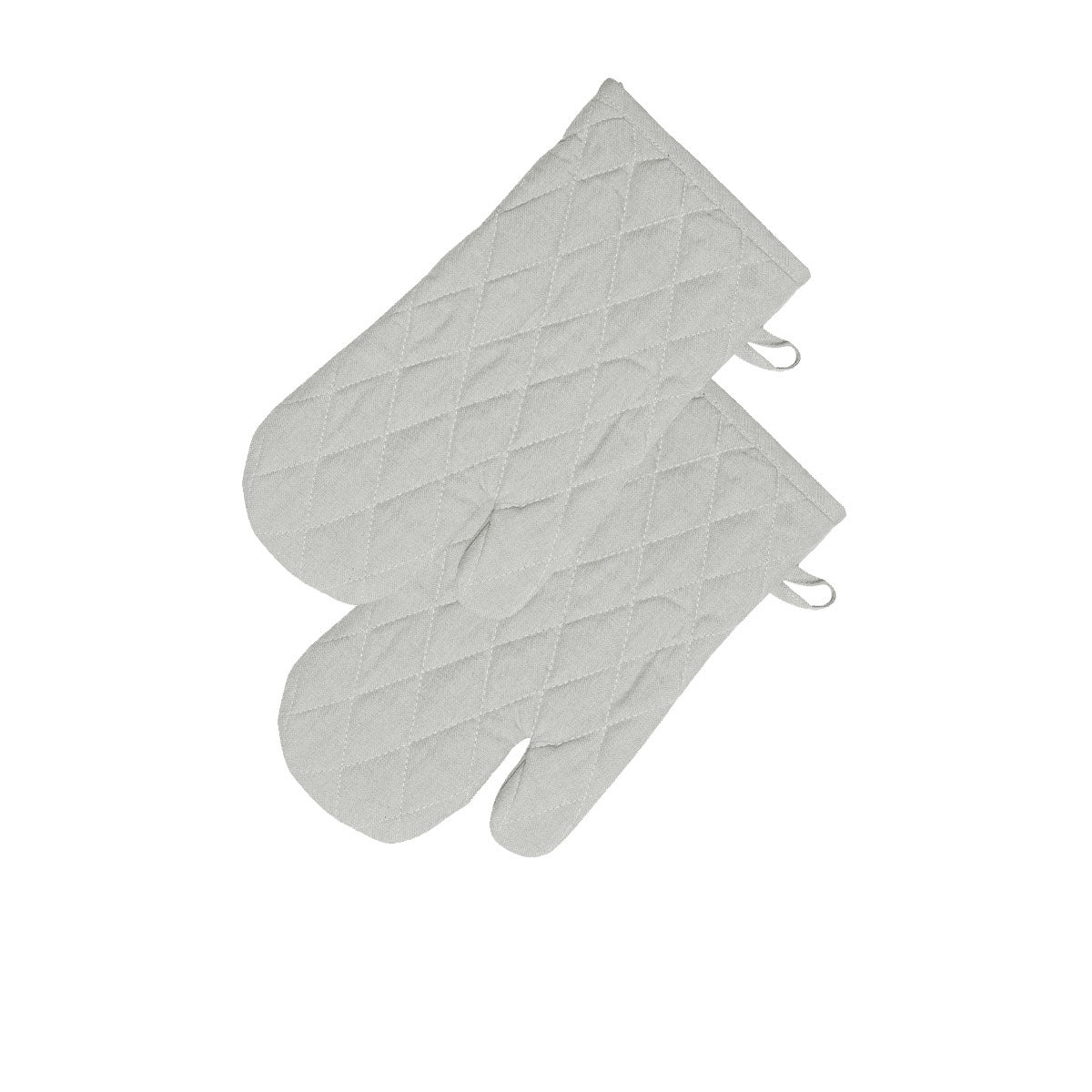 Rans Manhattan Silver Cotton Set of 2 Oven Gloves V442-RAN-OVENM-MANHATTANSETOF2GLOVES-SILVER-SH