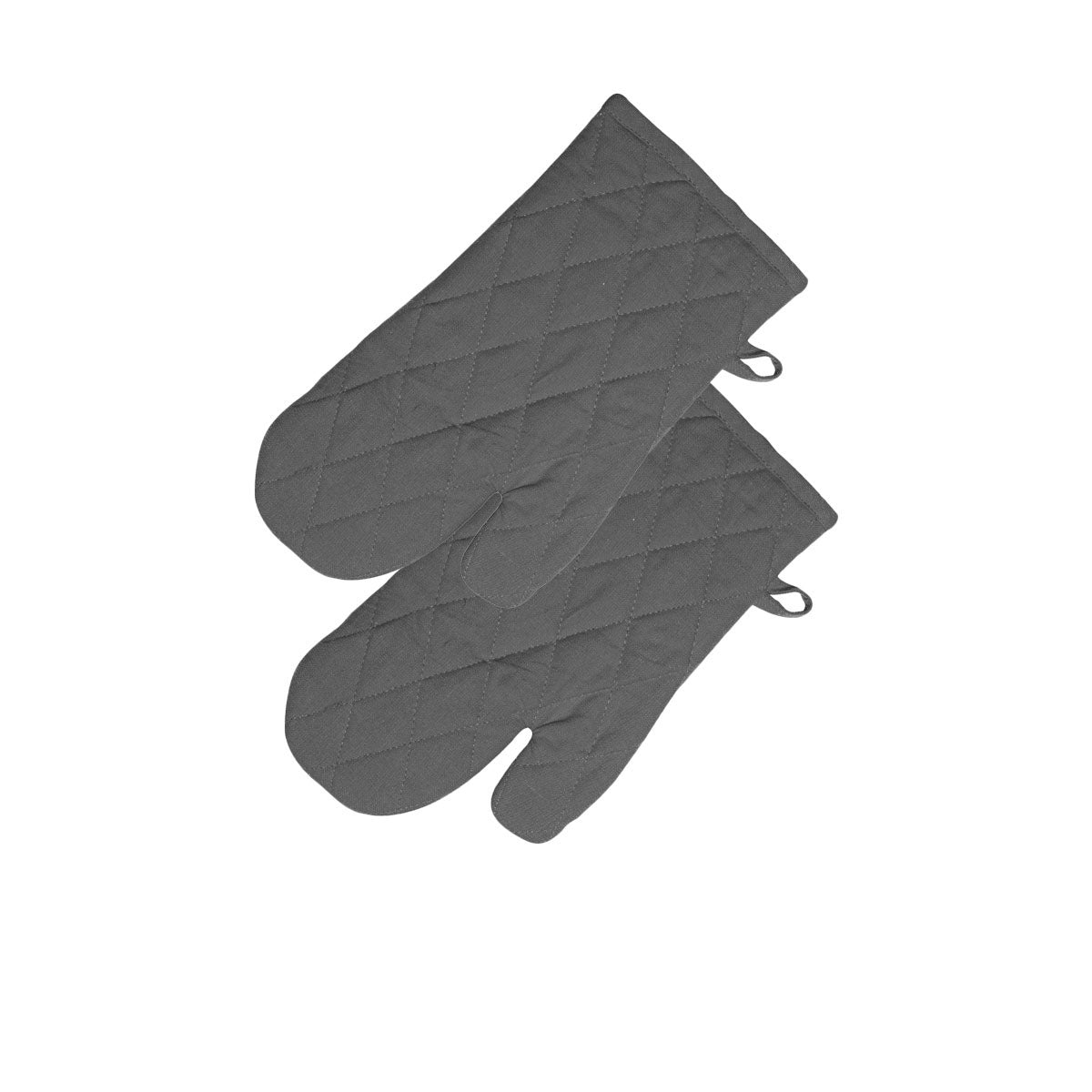 Rans Manhattan Charcoal Cotton Set of 2 Oven Gloves V442-RAN-OVENM-MANSETOF2GLOVES-CHARCOAL-SH