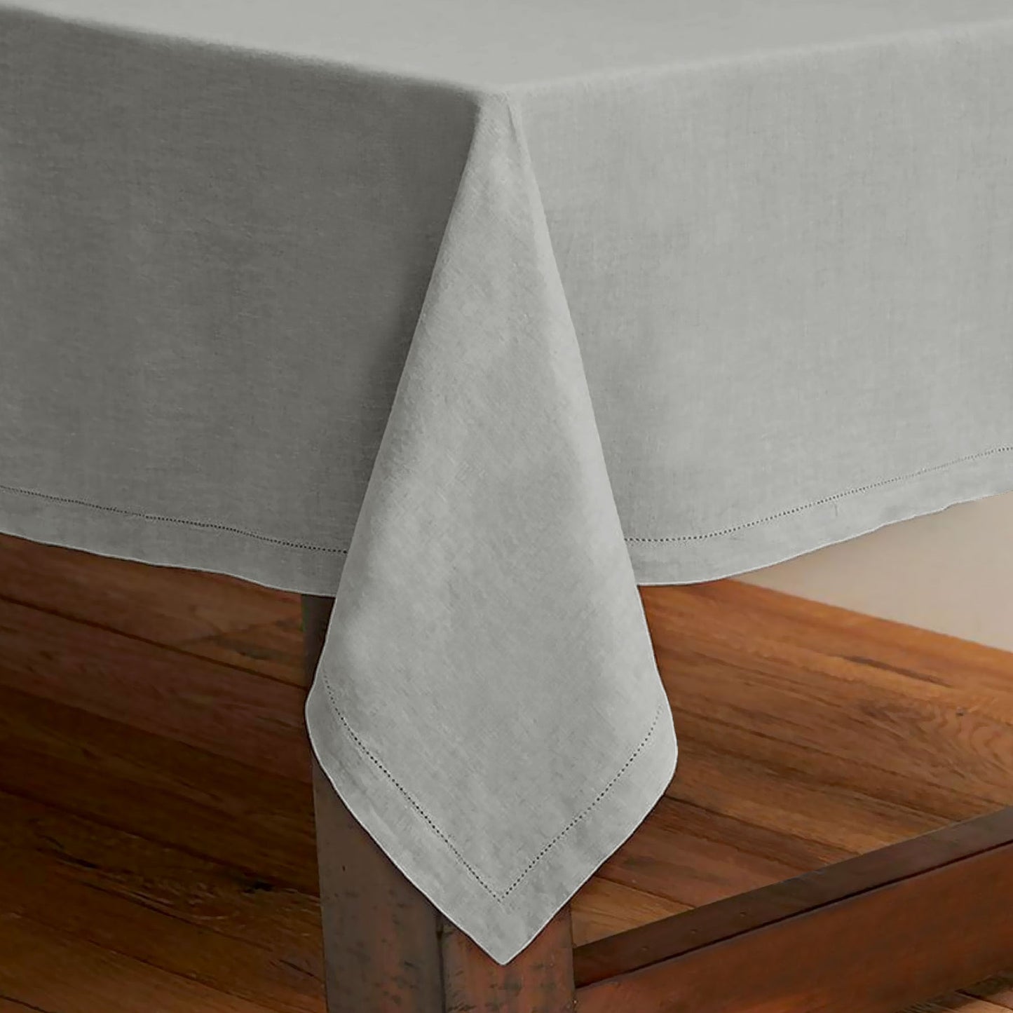 Rans Pure Cotton Hemstitch Tablecloth 150 x 360 cm - Grey V442-RAN-TABLEC-HEMSTITCH360-GREY-RE