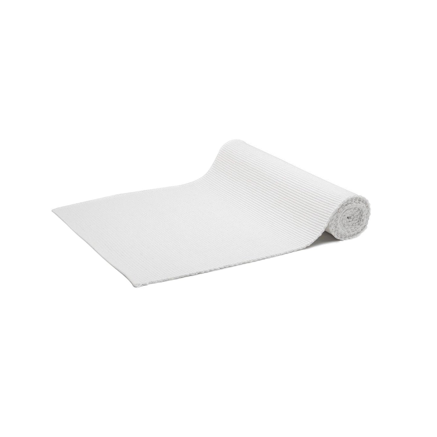 Rans Lollipop Cotton Ribbed Runner - White V442-RAN-TABLER-LOLLIPOP-WHITE-RE
