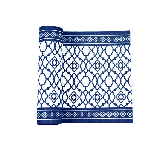 Rans Cotton Vintage Table Runner - Indigo V442-RAN-TABLER-VINTAGE-INDIGO-RE