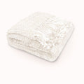 Rans Oslo Knitted Weave Throw 127x152cm - Snow White V442-RAN-THROW-OSLOSNOW-WHITE-RE