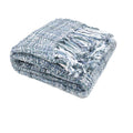 Rans Oslo Knitted Weave Throw 127x152cm - Steel Blue V442-RAN-THROW-OSLOSTEEL-BLUE-RE
