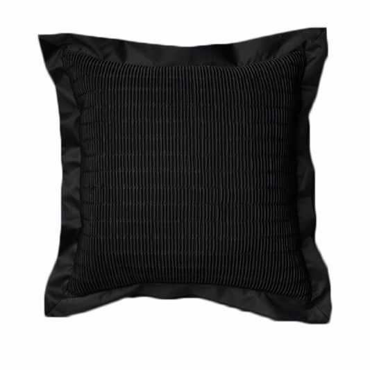 Rapee Morocco Quilted Filled Cushion - Black V442-RAP-CUSHION-MOROCCOQUILTED-BLACK-ST