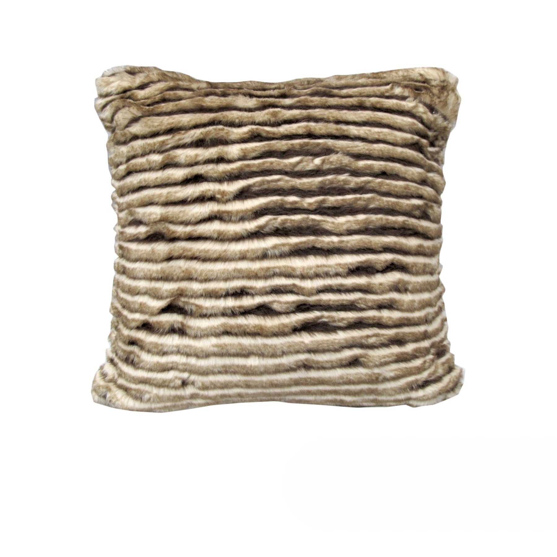 Rapee Bobcat Faux Fur Cushion Cover - Sand 45 x 45 cm V442-RAP-CUSHIONC-BOBCAT-SAND-SQ