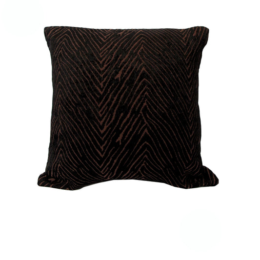Rapee Capetown Jacquard Cushion Cover - Black 45 x 45 cm V442-RAP-CUSHIONC-CAPETOWN-BLACK-SQ