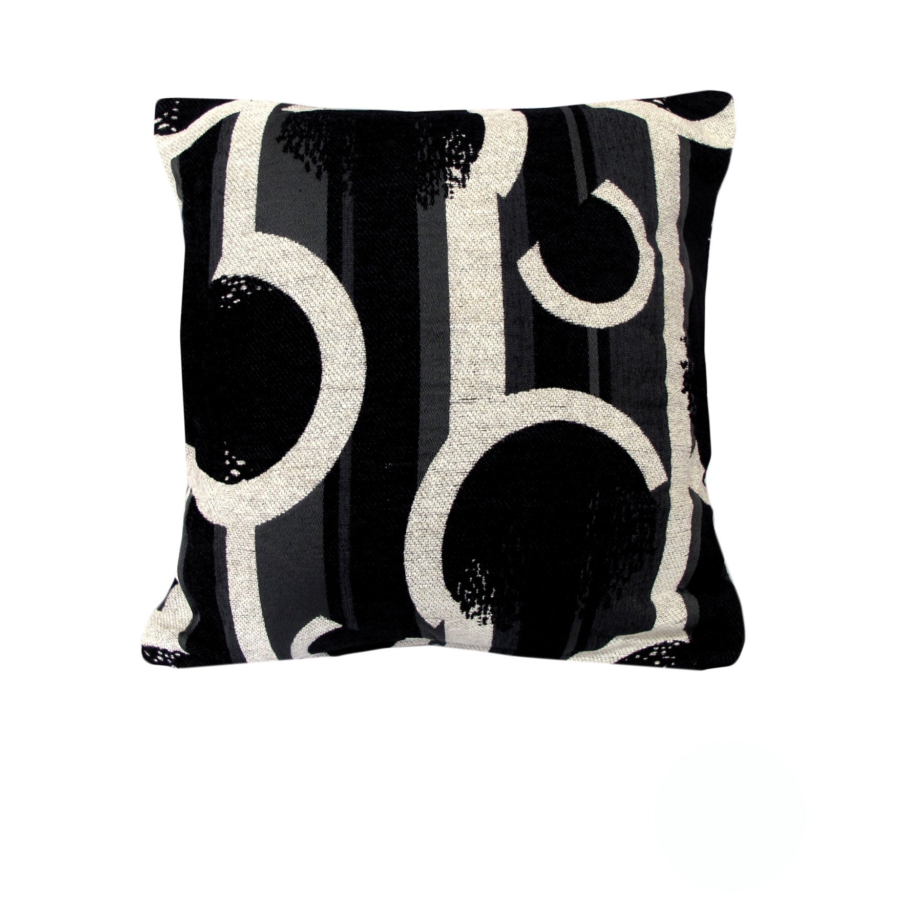 Rapee Labyrinth Texture Cushion Cover - White 45 x 45 cm V442-RAP-CUSHIONC-LABYRINTH-WHITE-SQ