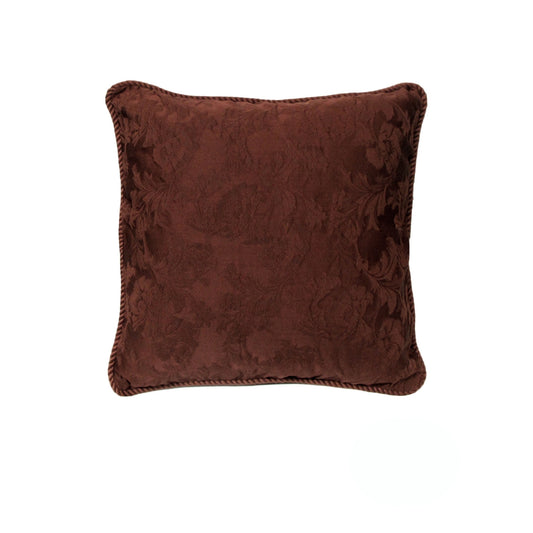 Rapee Mandalay Braid Piped Cushion Cover - Chocolate 45 x 45 cm V442-RAP-CUSHIONC-MANDALAY-CHOCOLATE-SQ