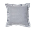 Rapee Morocco Quilted Flange Cushion Cover- Silver 43 x 43 cm V442-RAP-CUSHIONC-MOROCCOQUILTED-SILVER-SQ