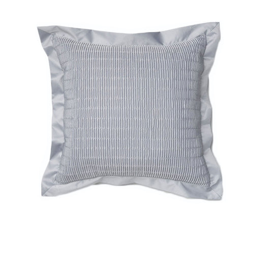 Rapee Morocco Quilted Flange Cushion Cover- Silver 43 x 43 cm V442-RAP-CUSHIONC-MOROCCOQUILTED-SILVER-SQ