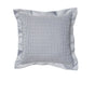 Rapee Morocco Quilted Flange Cushion Cover- Silver 43 x 43 cm V442-RAP-CUSHIONC-MOROCCOQUILTED-SILVER-SQ