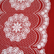 Rapee Set of 4 Cotton Lacey Red Table Placemats 33 x 45 cm V442-RAP-PLACEMAT-4LACEY-RED-RE
