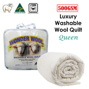 500GSM Washable Wool Quilt Queen V442-STR-QUILT-500WASHABLEWOOL-CREAM-QS