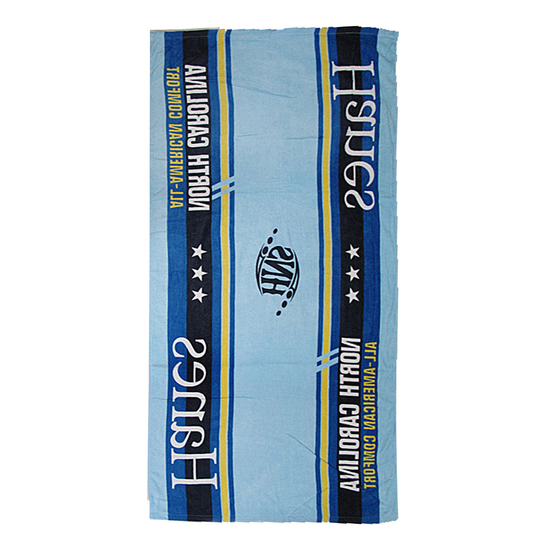 100% Cotton Velour Beach Towel - Hanes Blue V442-STR-TOWEL-BEACH-HANASBLUE