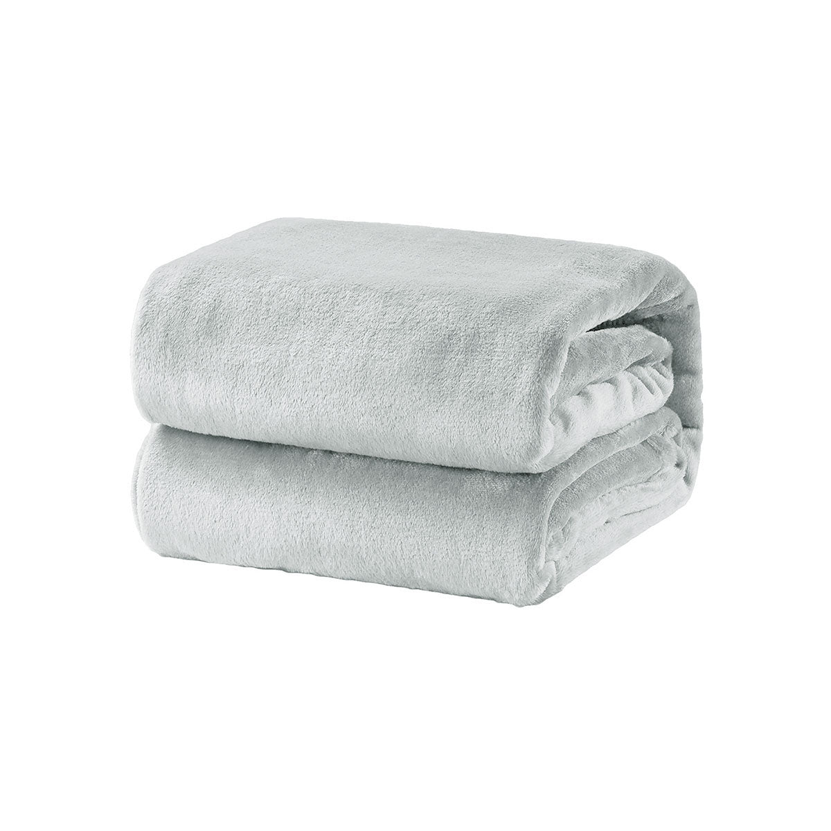 Super Soft Micro Flannel Plush Blanket Single 150 x 220 cm Grey V442-STT-BLANKET-25MICROFLANNELPLUSH-GREY-SB