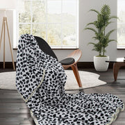 Animal Pattern Soft Flannel Plush Queen Size Blanket 220 x 240cm Dalmatian V442-STT-BLANKET-ANIMALDALMATIAN-WHITE-QS