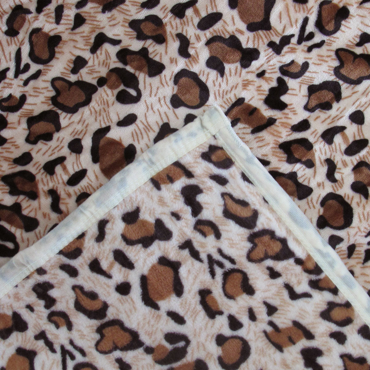 Animal Pattern Soft Flannel Plush Queen Size Blanket 220 x 240cm Leopard V442-STT-BLANKET-ANIMALLEOPARD-BROWN-QS