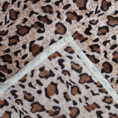 Animal Skin Pattern Soft Flannel Plush Single Size Blanket / Large Throw Rug 150 x 200cm Leopard V442-STT-BLANKET-ANIMALLEOPARD-BROWN-SB