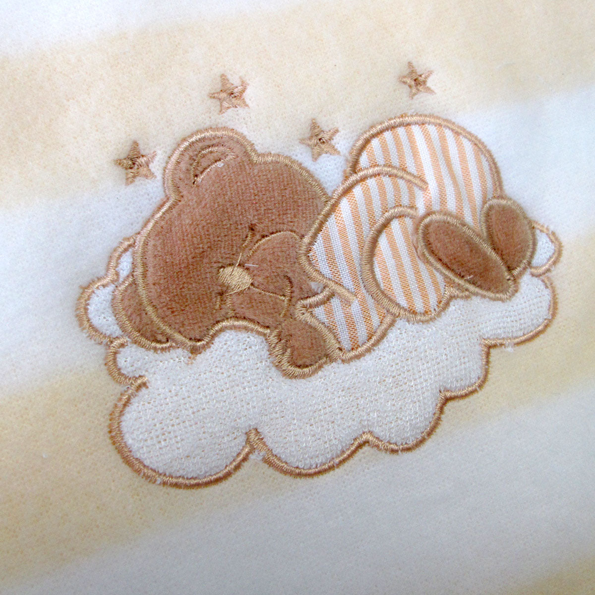 Living Home for Baby Girls Flowers and Bear Pack of 3 Embroidered Polar fleece Stripe Cot Blankets 100 x 140cm V442-STT-BLANKET-PACKOF3FLOWERSBABY-PINK-CT