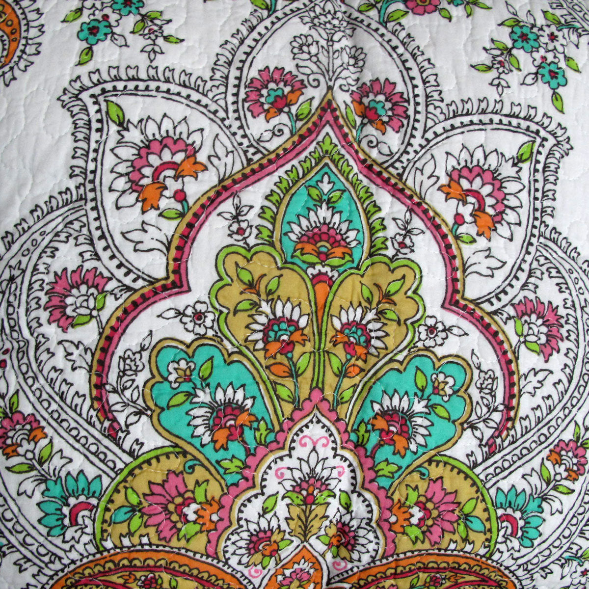 100% Cotton Cover Lightly Quilted Coverlet Set Abigail Queen V442-STT-COVERLET-ABIGAIL-MULTI-QS
