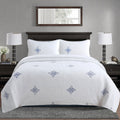 100% Cotton Lightly Quilted Coverlet Set Colorado Blue King V442-STT-COVERLET-COLORADO-BLUE-KI