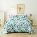 100% Cotton Lightly Quilted Coverlet Set Delta Queen 230 x 250 cm V442-STT-COVERLET-DELTA-BLUE-QS
