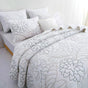 100% Cotton Coverlet Set Eliana Queen V442-STT-COVERLET-ELIANA-WHITE-QS