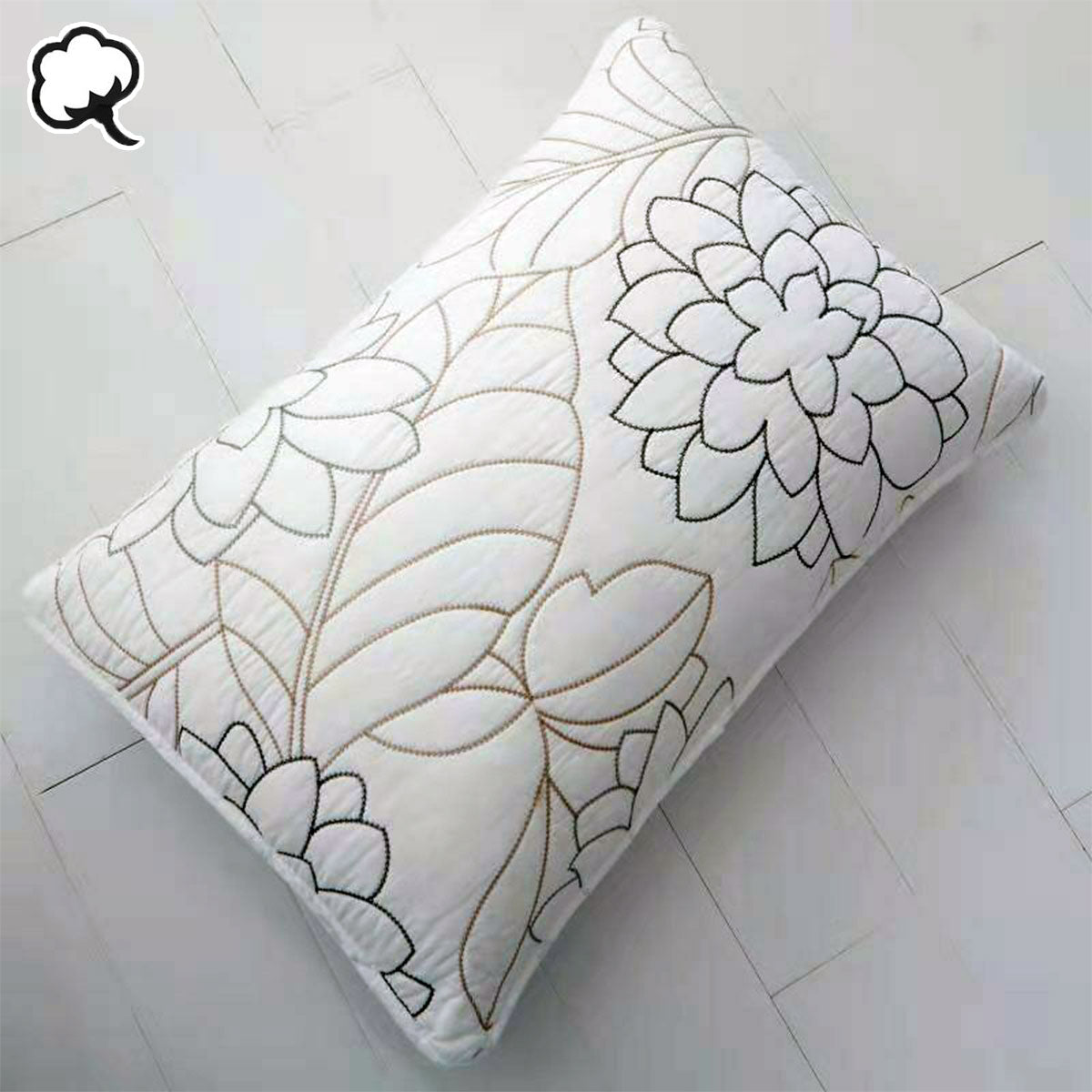 100% Cotton Coverlet Set Eliana Queen V442-STT-COVERLET-ELIANA-WHITE-QS