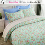 100% Cotton Cover Lightly Quilted Coverlet Set Isabella Multi Queen V442-STT-COVERLET-ISABELLA-MULTI-QS