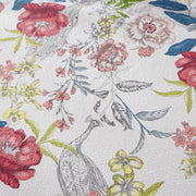 100% Cotton Lightly Quilted Coverlet Set Peacock Garden Pink Queen V442-STT-COVERLET-PEACOCKGARDEN-PINK-QS