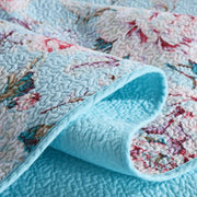 100% Cotton Lightly Quilted Coverlet Set Tioman Queen 230 x 250 cm V442-STT-COVERLET-TIOMAN-BLUE-QS
