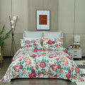 100% Cotton Lightly Quilted Coverlet Set Tongan Queen 230 x 250 cm V442-STT-COVERLET-TONGAN-MULTI-QS