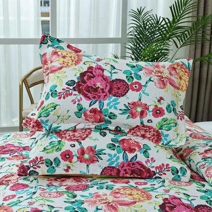 100% Cotton Lightly Quilted Coverlet Set Tongan Queen 230 x 250 cm V442-STT-COVERLET-TONGAN-MULTI-QS