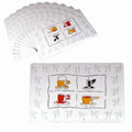 Set of 12 PVC Easy Care Placemats - Coffee House V442-TOC-TABLEPLACEMAT-COFFEEHOUSE-WHITE-RE