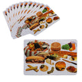 Set of 12 PVC Easy Care Placemats - Delicious Meals V442-TOC-TABLEPLACEMAT-DELICIOUSMEALS-MULTI-RE