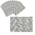 Set of 12 PVC Easy Care Placemats - Signature White V442-TOC-TABLEPLACEMAT-SIGNATURE-WHITE-RE