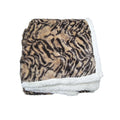 Luxury Faux Fur Reversible Throw Rug - Mountain Cat V442-TOC-THROW-MOUNTAINCAT-LATTE-RE