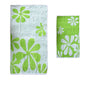 Elements Jacquard REVERSIBLE Cotton Floral Beach Towel - Lime Floral V442-TOC-TOWEL-REVERSIBLEFLORAL-LIME-RE