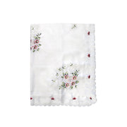 Anya Flowers White Embroidered Cutout Rectangular Tablecloth 152 x 228 cm V442-UGG-TABLEC-ANYA228-WHITE-RE