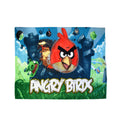 Angry Birds Printed Polar Fleece Throw Rug 130 x 160 cm V442-UGG-THROW-ANGRYBIRDS-MULTI-RE