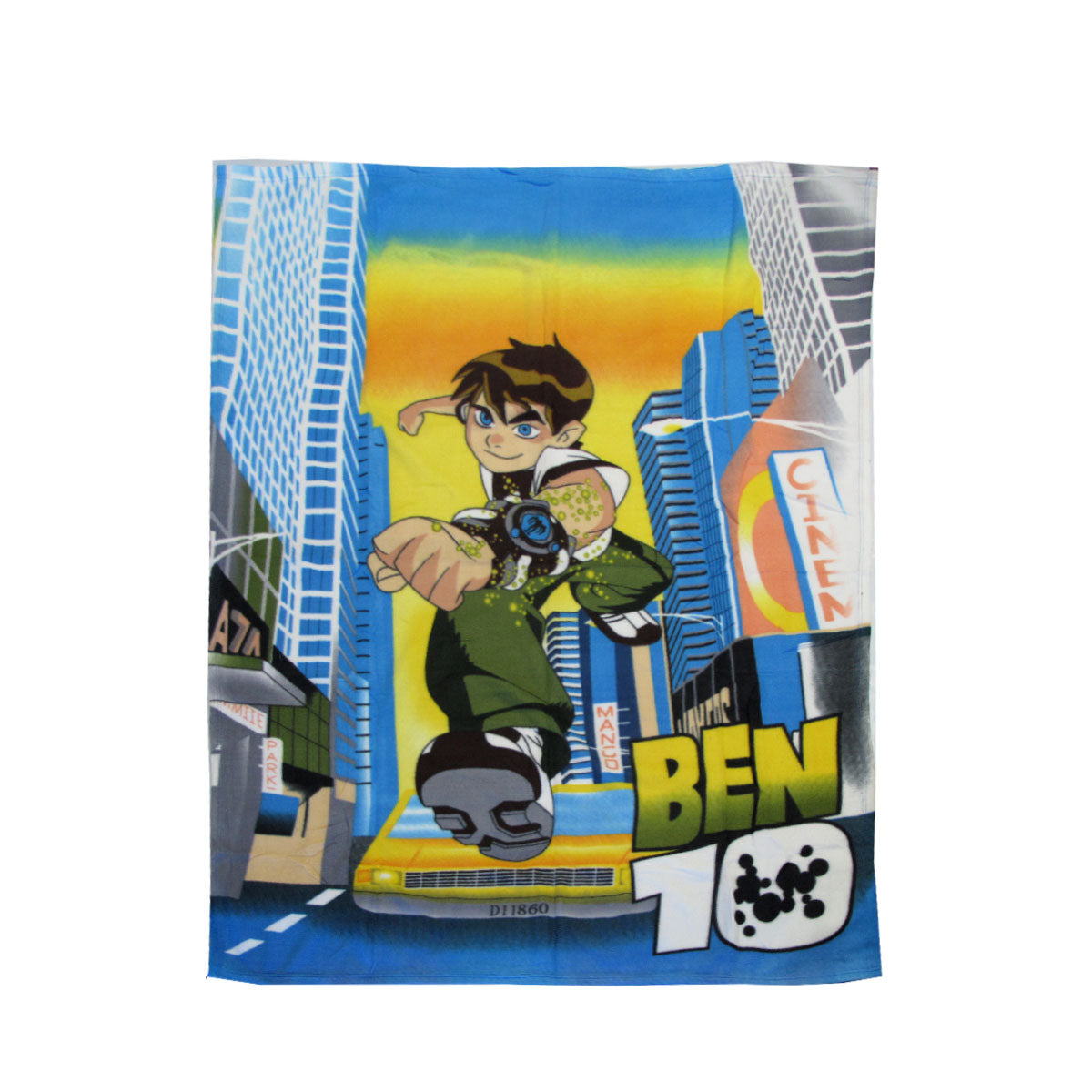 Ben 10 Hero Printed Polar Fleece Throw Rug 130 x 160 cm V442-UGG-THROW-BEN10HERO-MULTI-RE