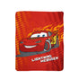 Lightning McQueen Printed Polar Fleece Throw Rug 130 x 160 cm V442-UGG-THROW-LIGHTNINGMCQUEEN-RED-RE