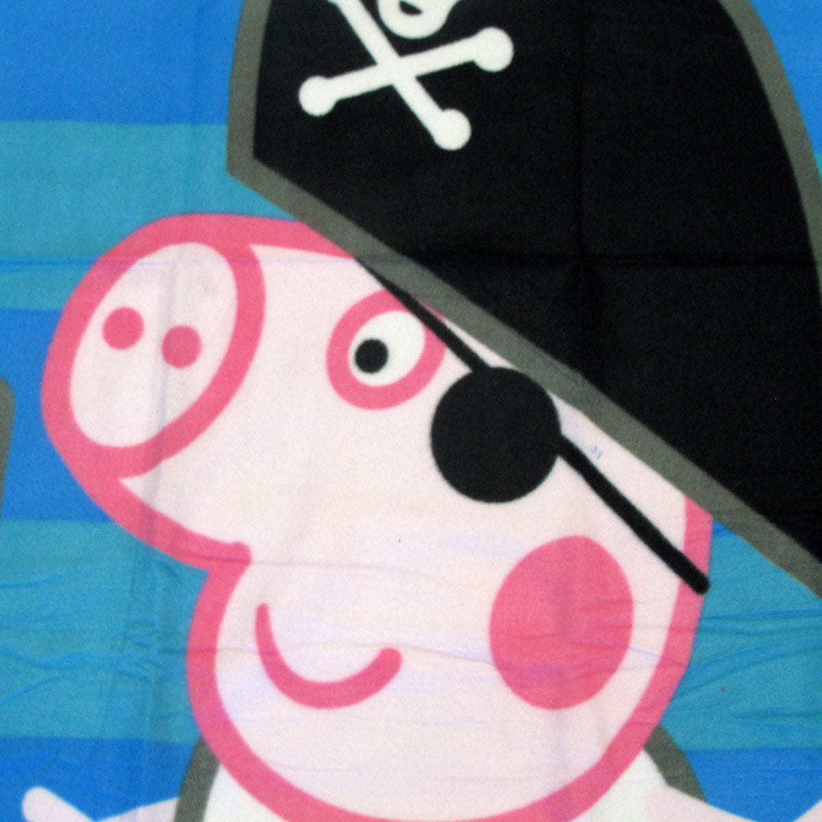 Peppa Pig George the Pirate Printed Polar Fleece Throw Rug 130 x 160 cm V442-UGG-THROW-PEPPAPIGPIRATE-BLUE-RE