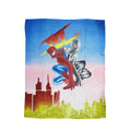 Spiderman Printed Polar Fleece Throw Rug 130 x 160 cm V442-UGG-THROW-SPIDERMAN-MULTI-RE