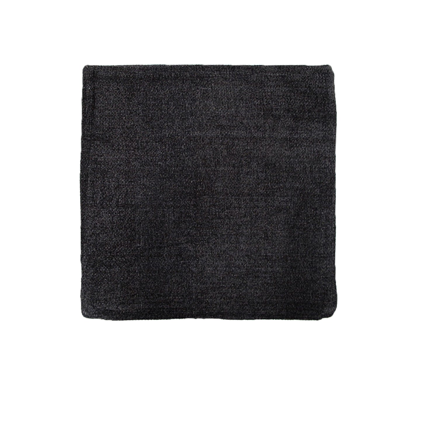 Impressions Australia Oxford Chenille Cushion Cover - Black V442-UNA-CUSHIONC-OXFORDCHENILLE-BLACK-SQ