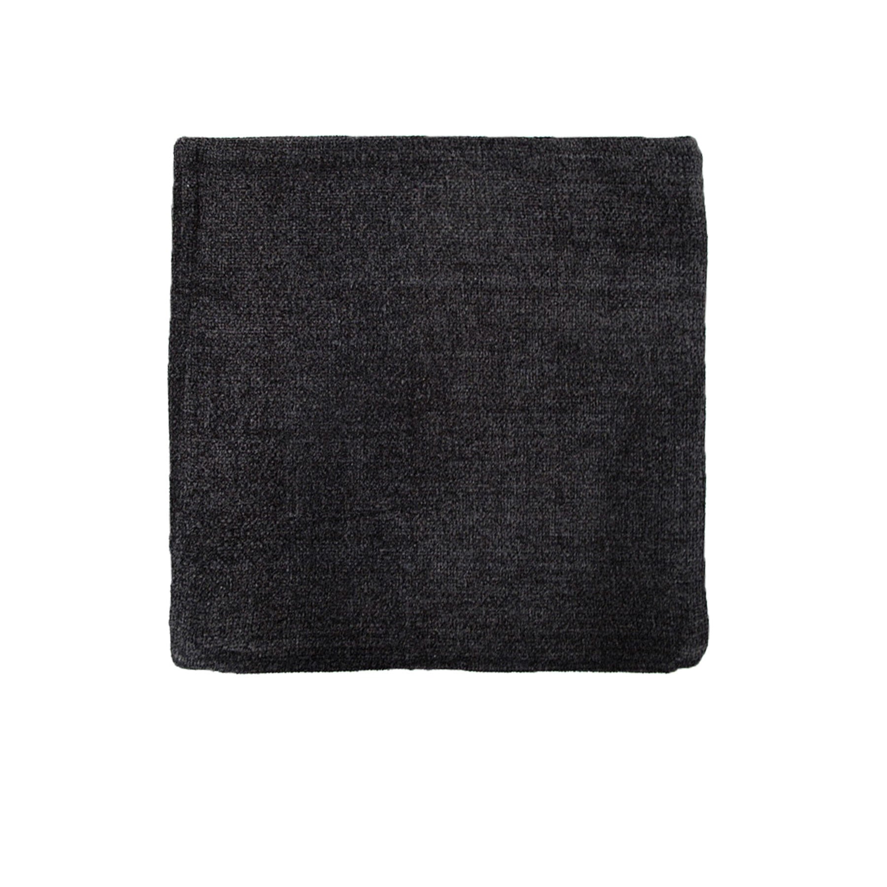 Impressions Australia Oxford Chenille Cushion Cover - Black V442-UNA-CUSHIONC-OXFORDCHENILLE-BLACK-SQ