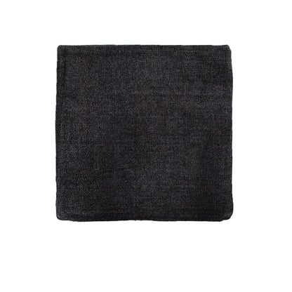 Impressions Australia Oxford Chenille Cushion Cover - Black V442-UNA-CUSHIONC-OXFORDCHENILLE-BLACK-SQ